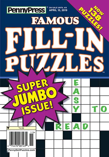 Best Price for Penny's Famous Fill-In Puzzles Magazine Subscription